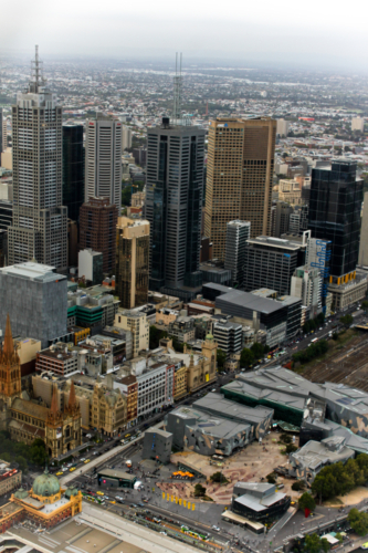 Flinders Street Station from Above
